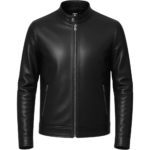 Men's Owen Black Café Racer Leather Jacket