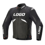 Men's Motorcycle T-Gp R V3 Drystar Waterproof Motorcycle Motorbike Jacket Black White