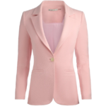 Women’s Pink Lambskin Leather Blazer – Pure Lambskin Classic Fashion Jacket