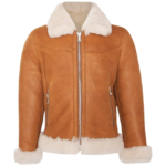 Kids Merino Shearling Sheepskin Leather Jacket – Warm Winter Coat