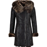 Women Montana Sheepskin Coat – Winter Shearling Fur Leather Coat