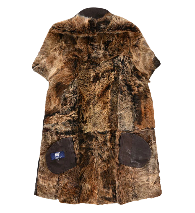 Women’s Brown Toscana Sheepskin Coat with Hood – Premium Winter Outerwear - Image 3