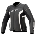 Alpinestars Stella Kira V2 Women’s Motorcycle Leather Jacket – Black/White Sport Jacket