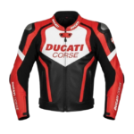 Ducati Motorcycle Racing Cowhide Leather Jacket - Motorbike Biker Protective