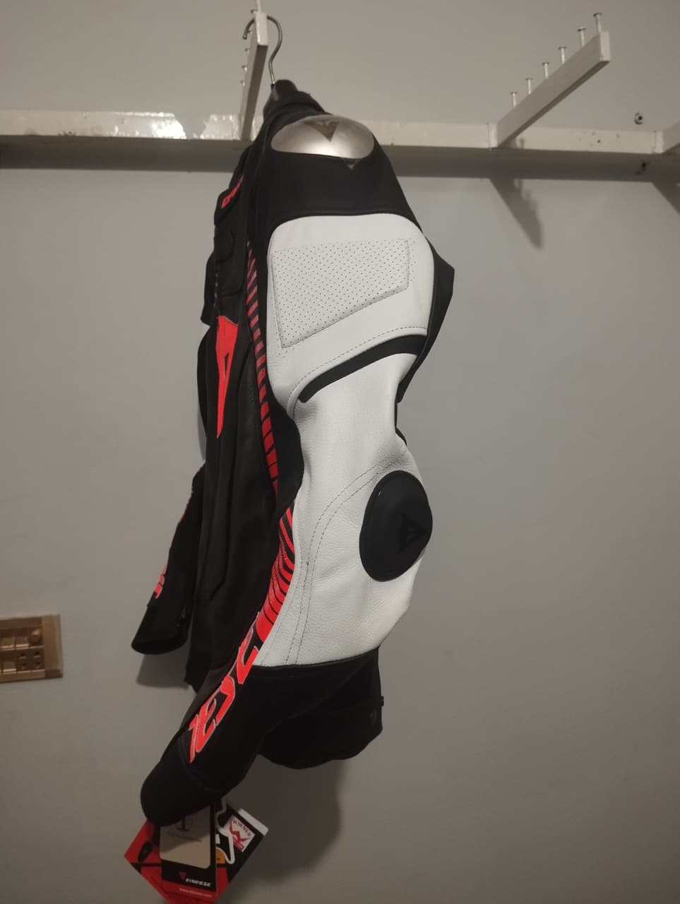 Leather motorcycle racing jacket image 4