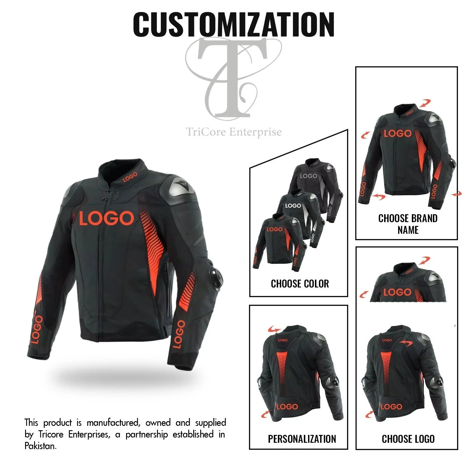 Men’s Leather Motorcycle Racing Jacket Real Cowhide CE Level 2 Armor