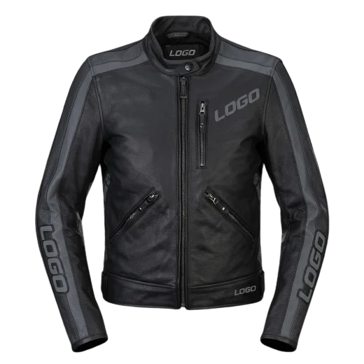 Women Stella Dyno leather motorcycle jacket front view
