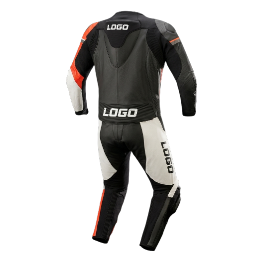 GP Force Phantom 2PC leather motorcycle racing suit back view