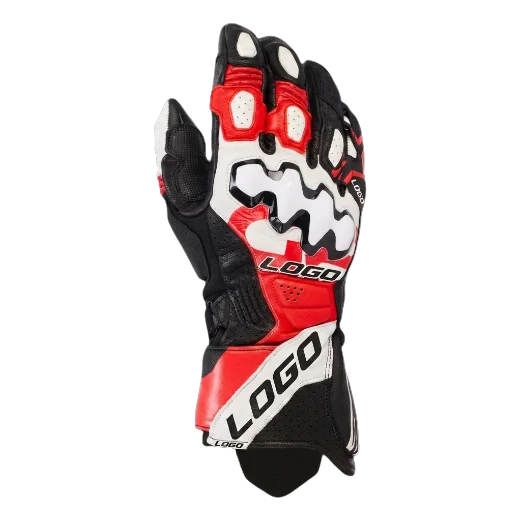 GP Plus R V3 leather motorcycle racing gloves front view
