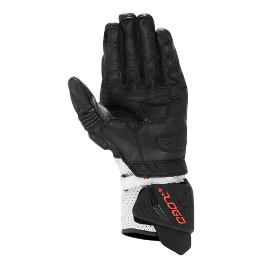 GP Pro RS4 leather motorcycle racing gloves back view