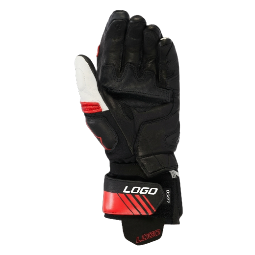 GP Plus R V3 leather motorcycle racing gloves back view